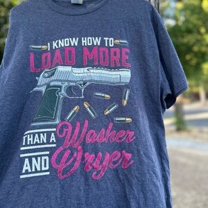 Port and Company Dark Blue Graphic Tee